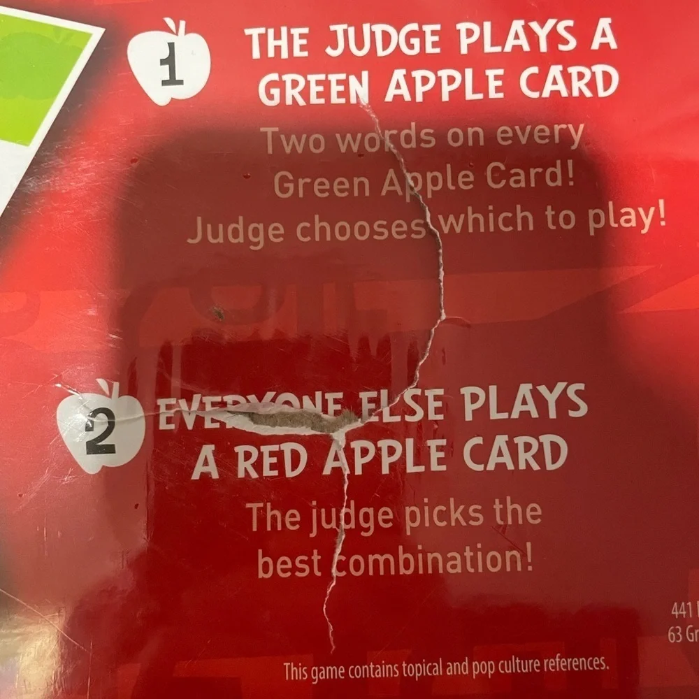 Mattel Apples to Apples Game - Red, Yellow, Green